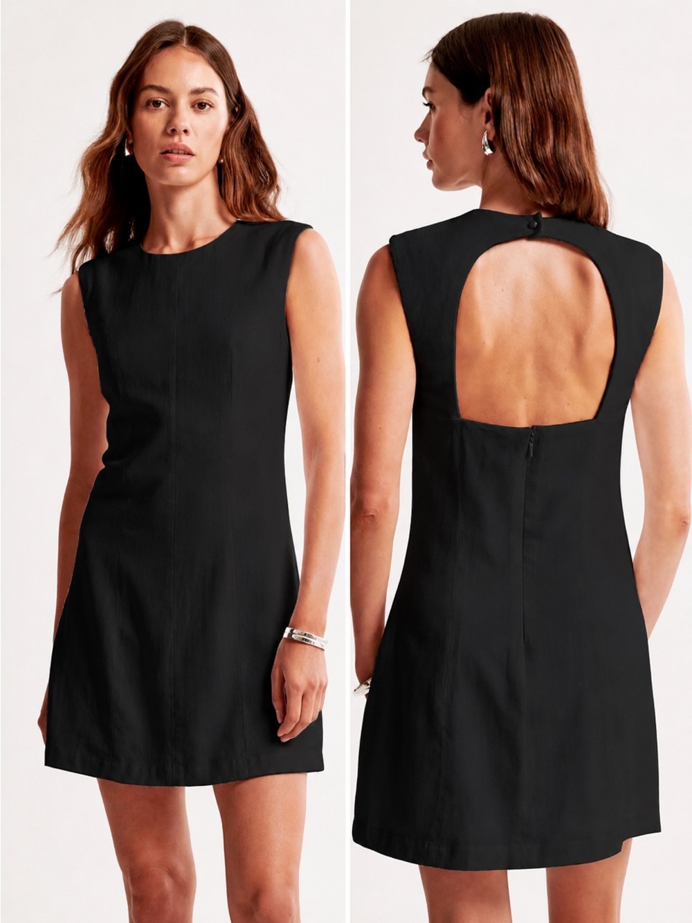 Abercrombie Linen-Blend Shell Mini Dress